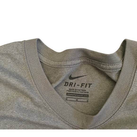 Nike Dri-Fi Men's Size M Ohio State Buckeyes Short Sleeve Gray T-Shirt - Picture 6 of 14